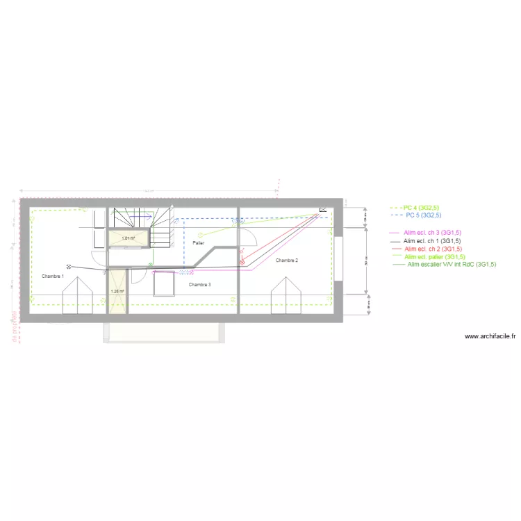 MAISON avec elec. Plan de 