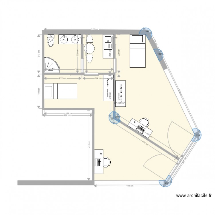 Chambres dans pharmacie. Plan de 0 pièce et 0 m2