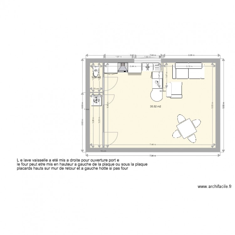 KERISPERN CUISINE MAISON DROITE3. Plan de 0 pièce et 0 m2