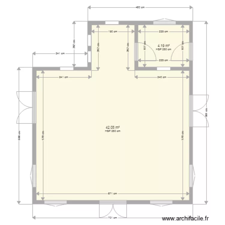 MOSQUEE BASSENE. Plan de 