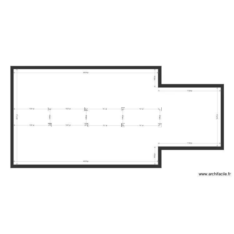 Sous sol 5290 Papineau. Plan de 