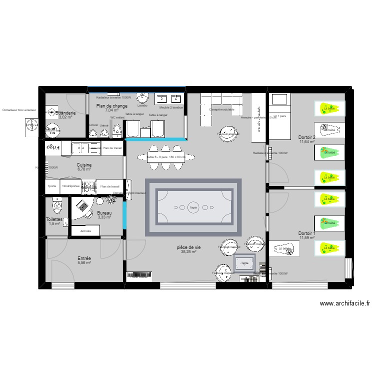 Plan MAM / 1. Plan de 0 pièce et 0 m2