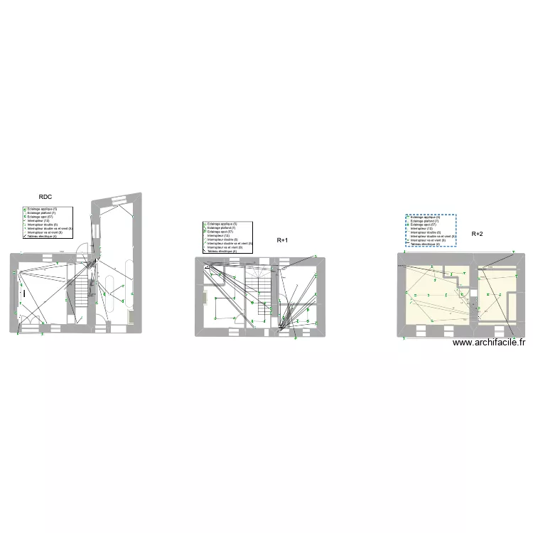 Villa Oia / Reviers. Plan de 