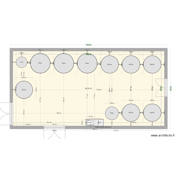 salle tirage. Plan de 0 pièce et 0 m2