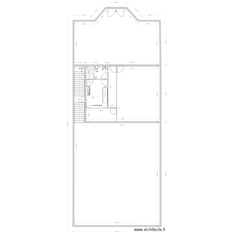 nouveau plan. Plan de 3 pièces et 272 m2