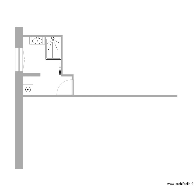 salle de bain du bas. Plan de 0 pièce et 0 m2