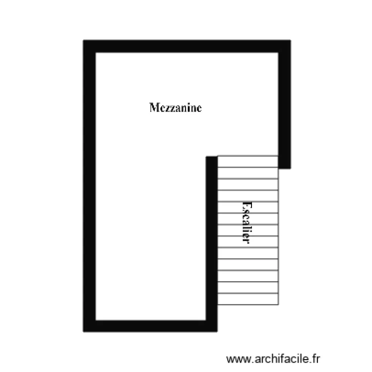 BATIMENT DROITE mezza. Plan de 