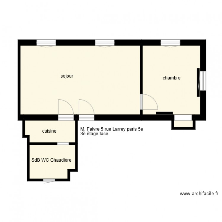 5 larrey. Plan de 0 pièce et 0 m2