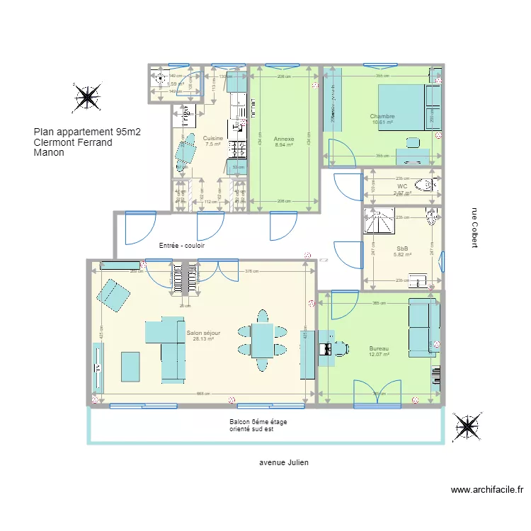 appart clermont. Plan de appart clermont. Plan de