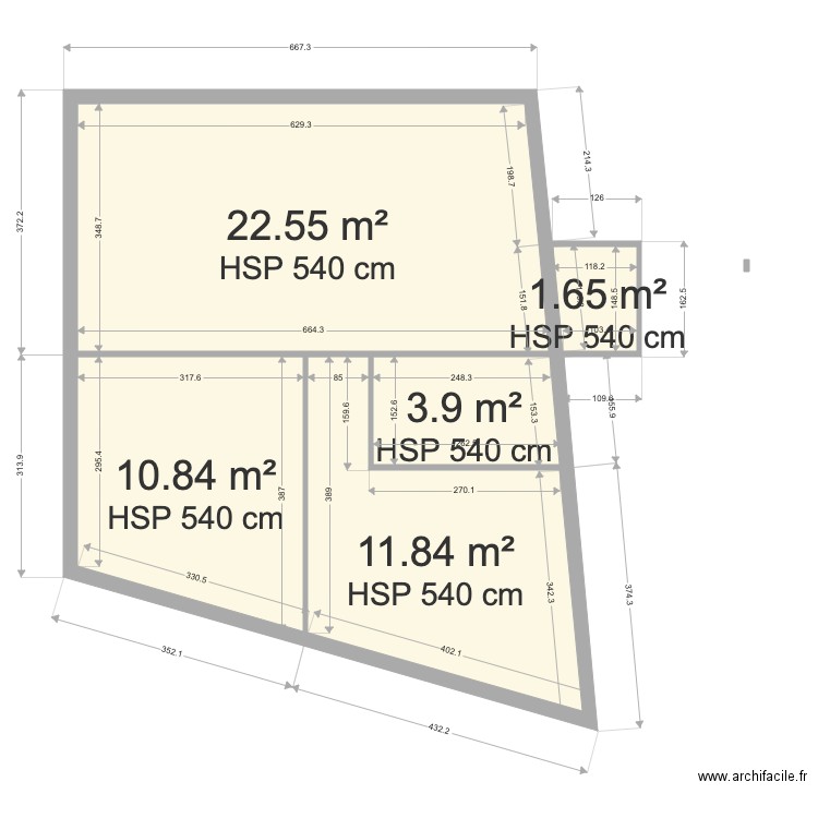 appart r+1. Plan de 0 pièce et 0 m2