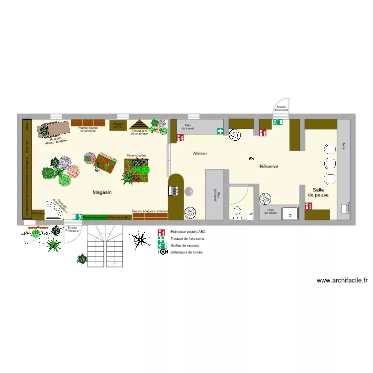 Malys fleurs. Plan de 