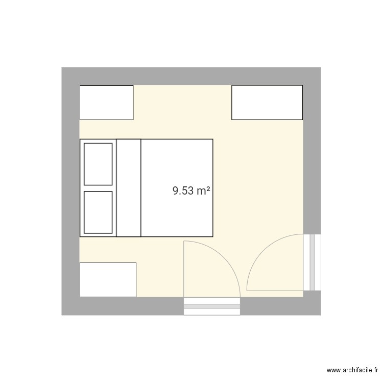 Chambre amis. Plan de 0 pièce et 0 m2