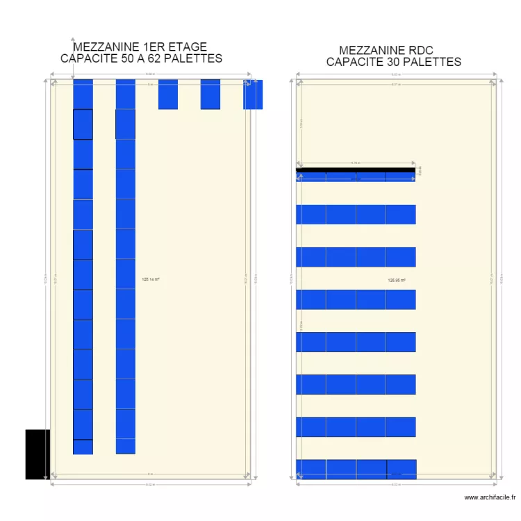 EXTENSION MEZZANINE. Plan de EXTENSION MEZZANINE. Plan de