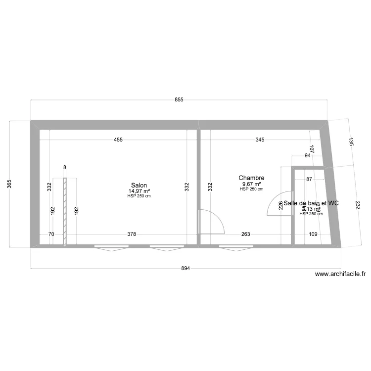 PLAN R+1 PROJET AURIA. Plan de 