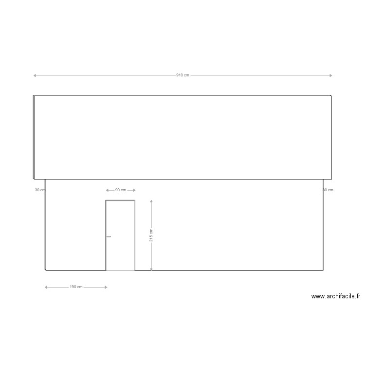 Façade ouest . Plan de 0 pièce et 0 m2