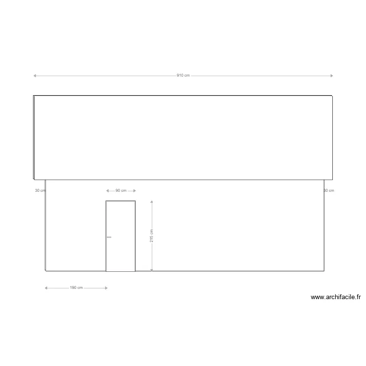 Fa&ccedil;ade ouest . Plan de 