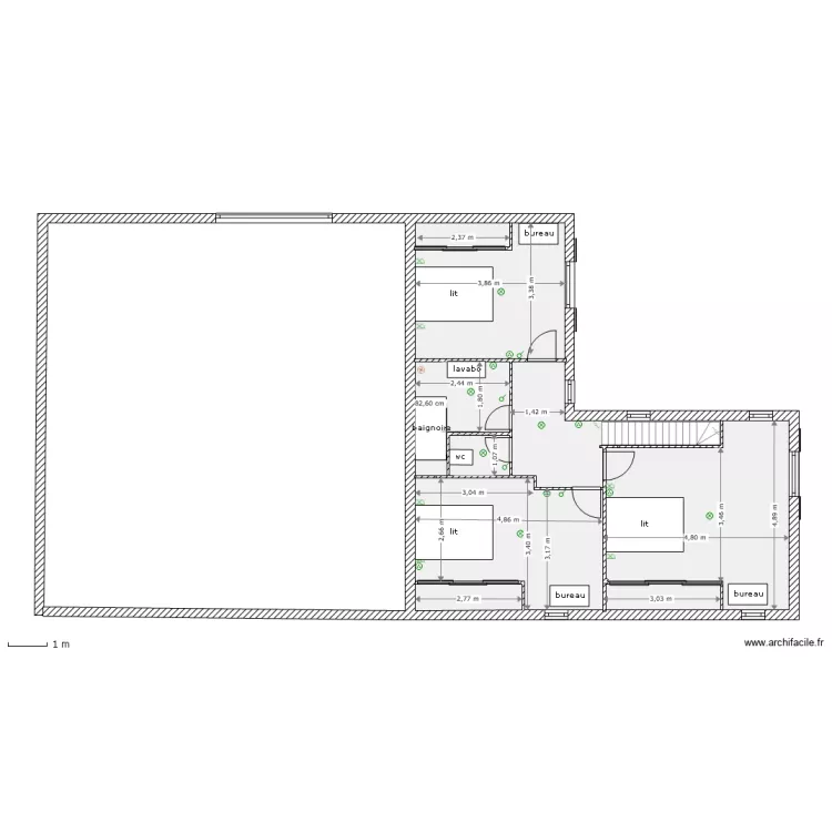 nath 1er  etage 01  mobilier  atelier 100. Plan de 