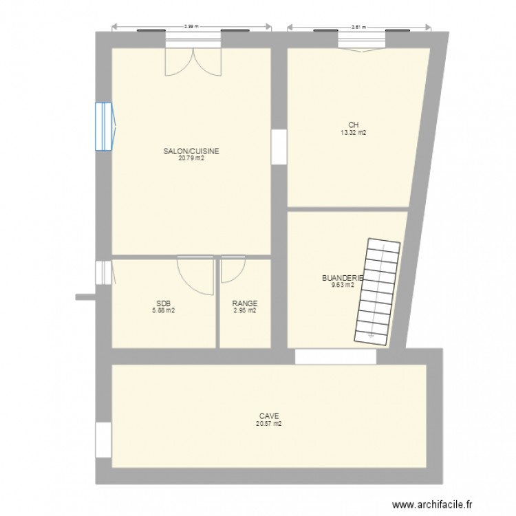 FRENCLENS RDC NU. Plan de 0 pièce et 0 m2