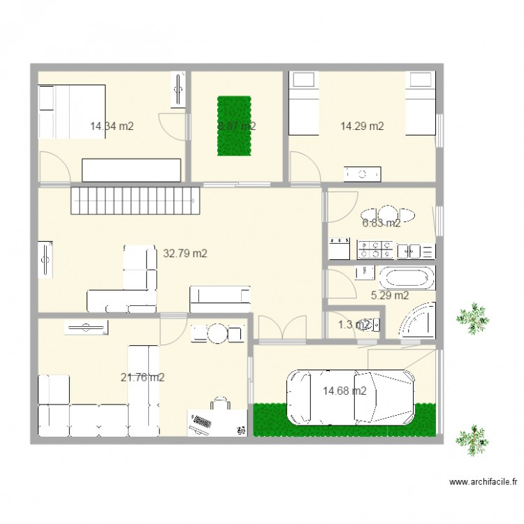 12x11. Plan de 0 pièce et 0 m2