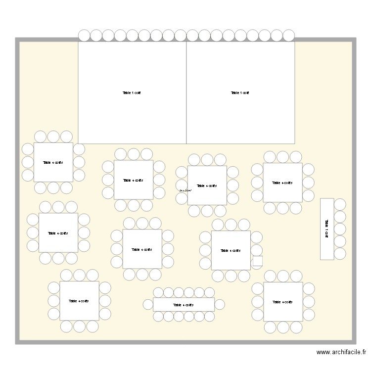 Plan De Table Vierge à Imprimer Gratuit plan de table mariage - Plan dessiné par camille67500
