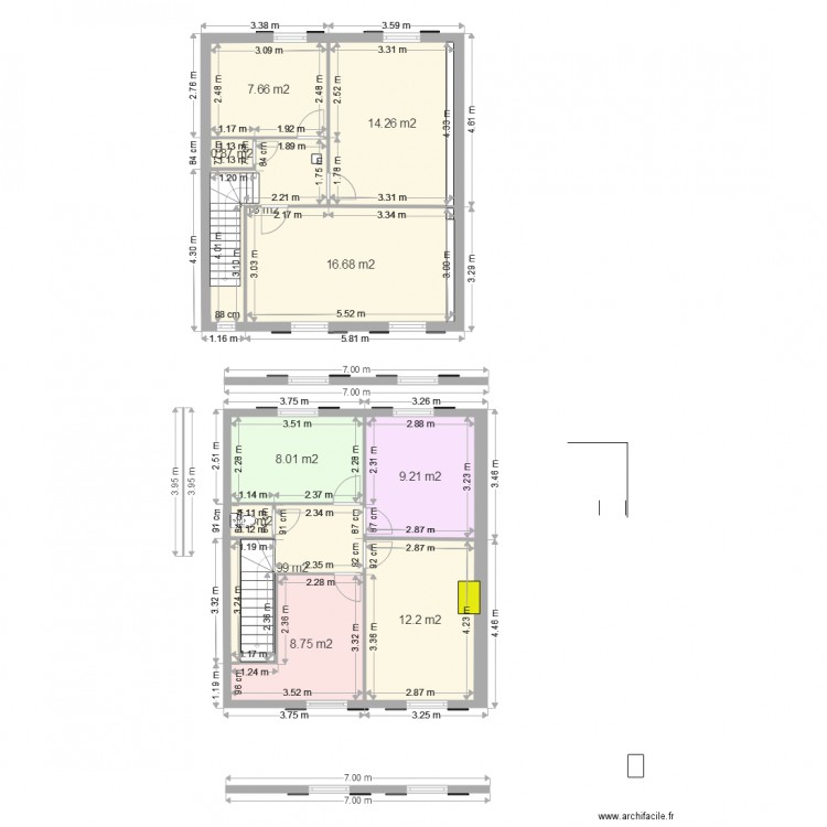 rehausse. Plan de 0 pièce et 0 m2
