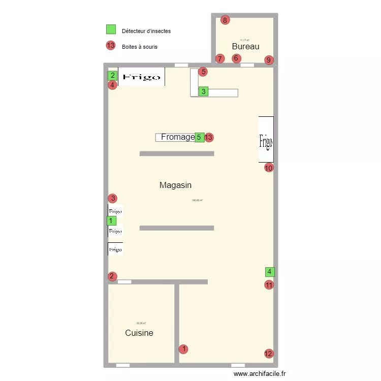 USQUARE MAGASIN. Plan de 