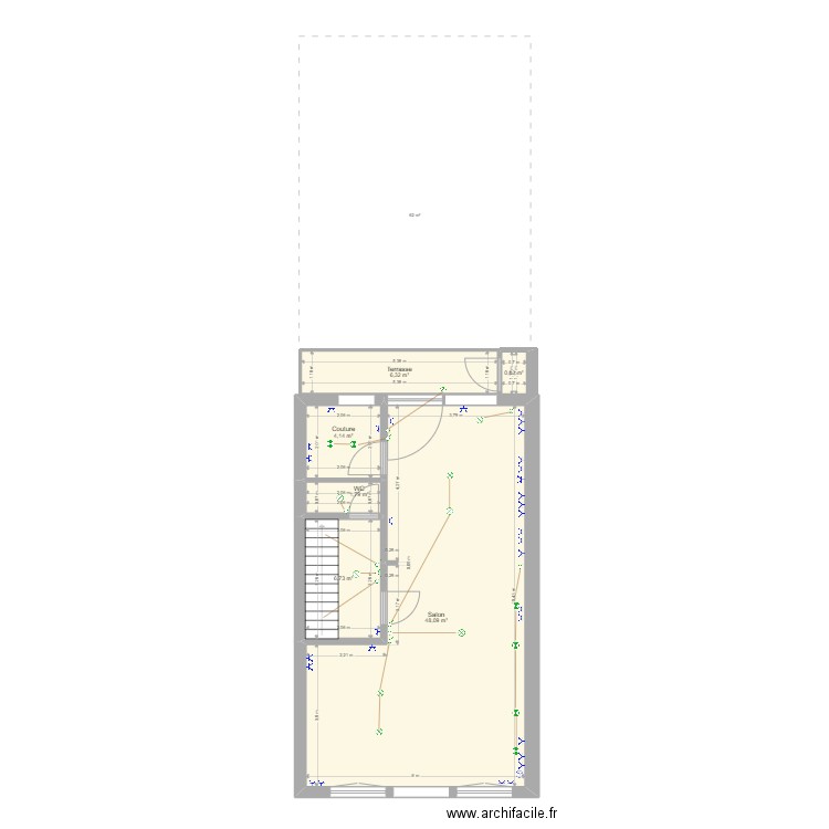 1er 49MC Reno elec - septembre22. Plan de 0 pièce et 0 m2