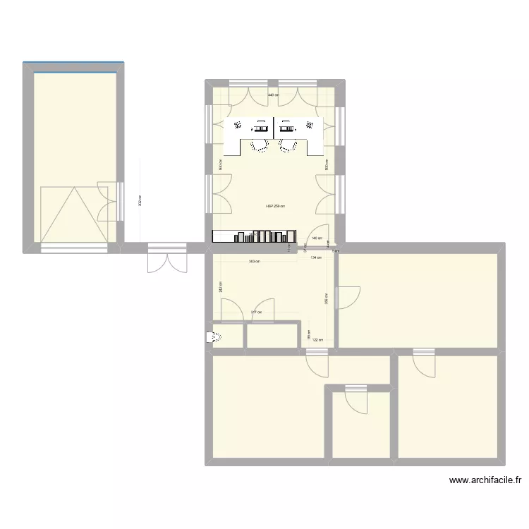 Marcy plan surelevation bureau bis. Plan de 