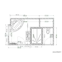 Salle de bains apr&egrave;s travaux cotations