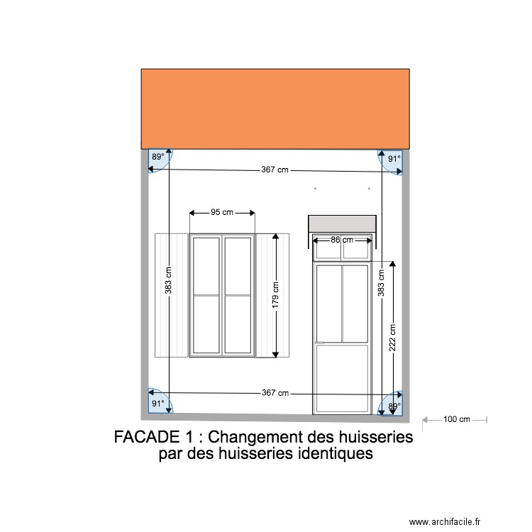 FACADE 1 29. Plan de 0 pièce et 0 m2