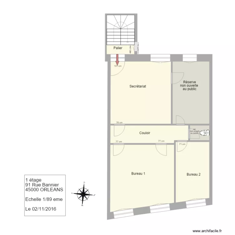 1 etage BUREAU v2. Plan de 1 etage BUREAU v2. Plan de