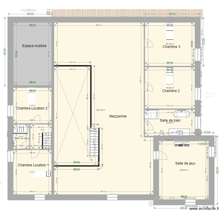 La Vergene Future NIV. Plan de 22 pièces et 570 m2
