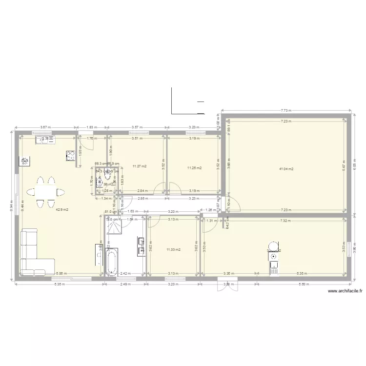 Maison Flo. Plan de 
