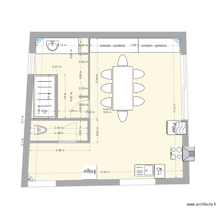 cuisine maison. Plan de 0 pièce et 0 m2