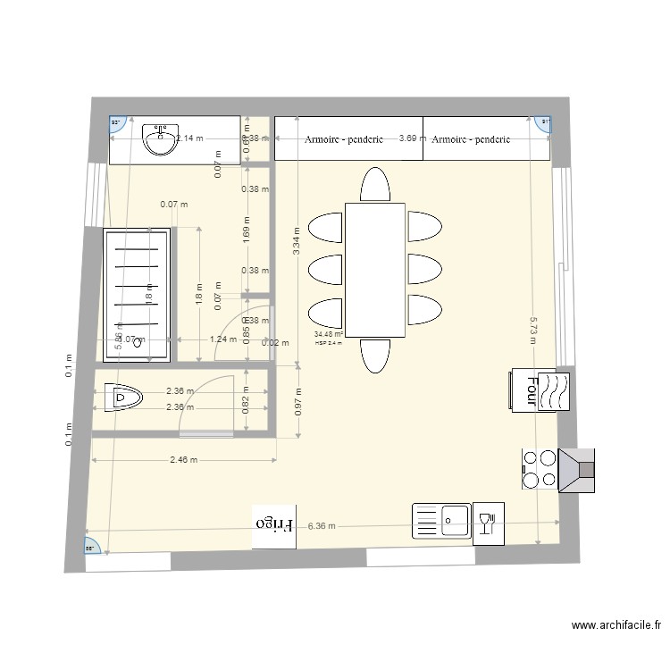 cuisine maison. Plan de 0 pièce et 0 m2