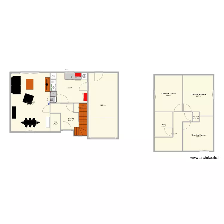 maison la rance. Plan de 