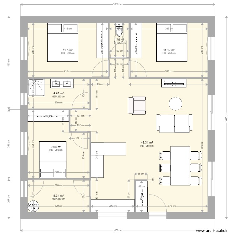 plan pradel . Plan de 0 pièce et 0 m2