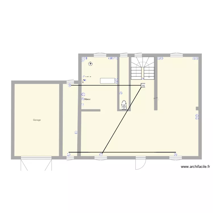 volet roulant. Plan de 