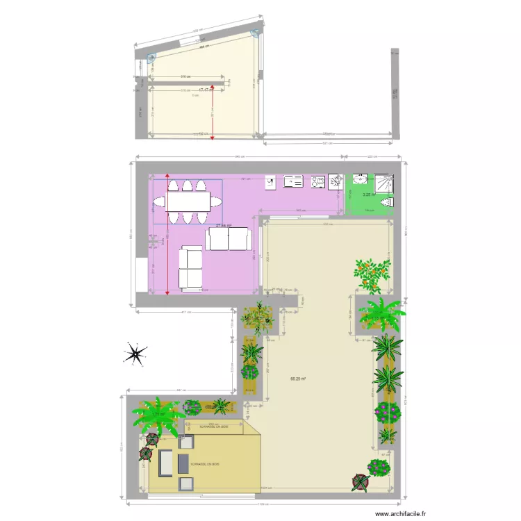 Maison grange 03. Plan de 