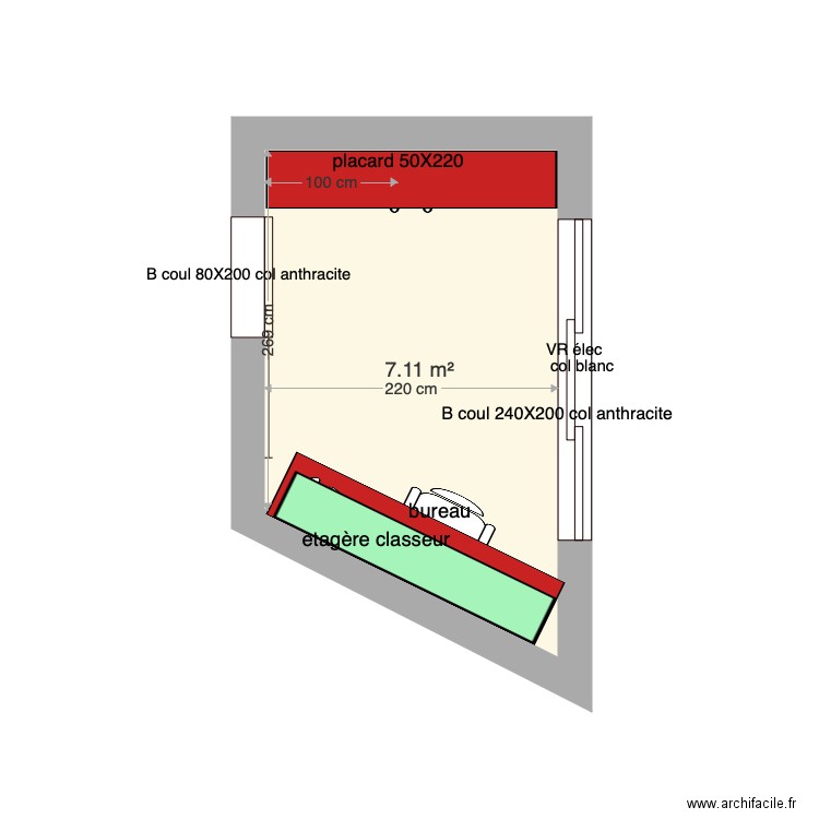 bur testa. Plan de 0 pièce et 0 m2