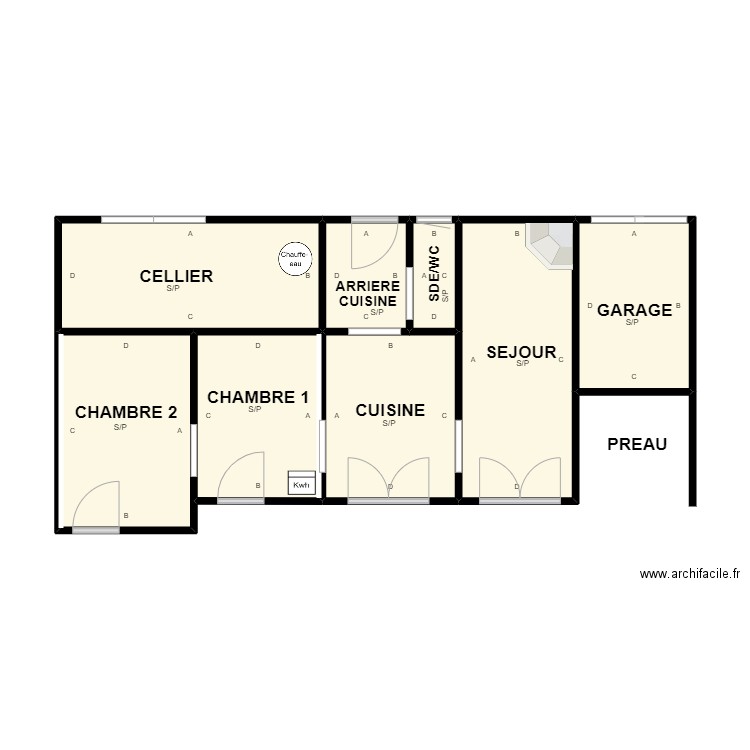 SIMONIN PLAN. Plan de 0 pièce et 0 m2