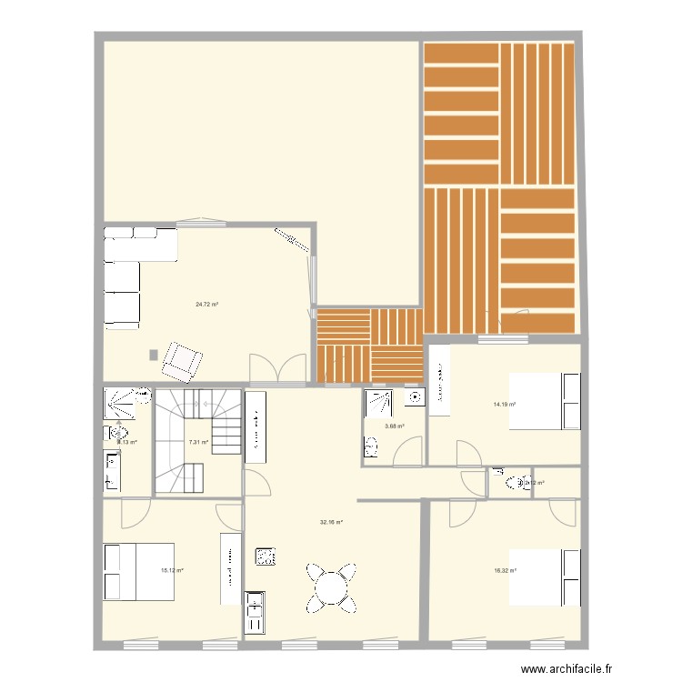 LIBERTE 1ER ETAGE PROJET 041120. Plan de 0 pièce et 0 m2