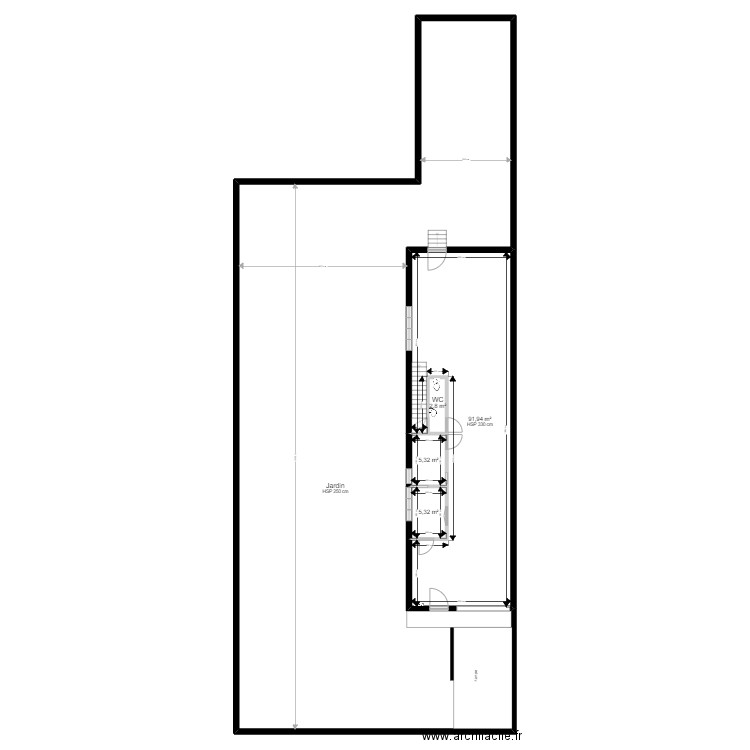 78 Limay1 PROJET V ArL fr JORDAN 100822. Plan de 5 pièces et 485 m2