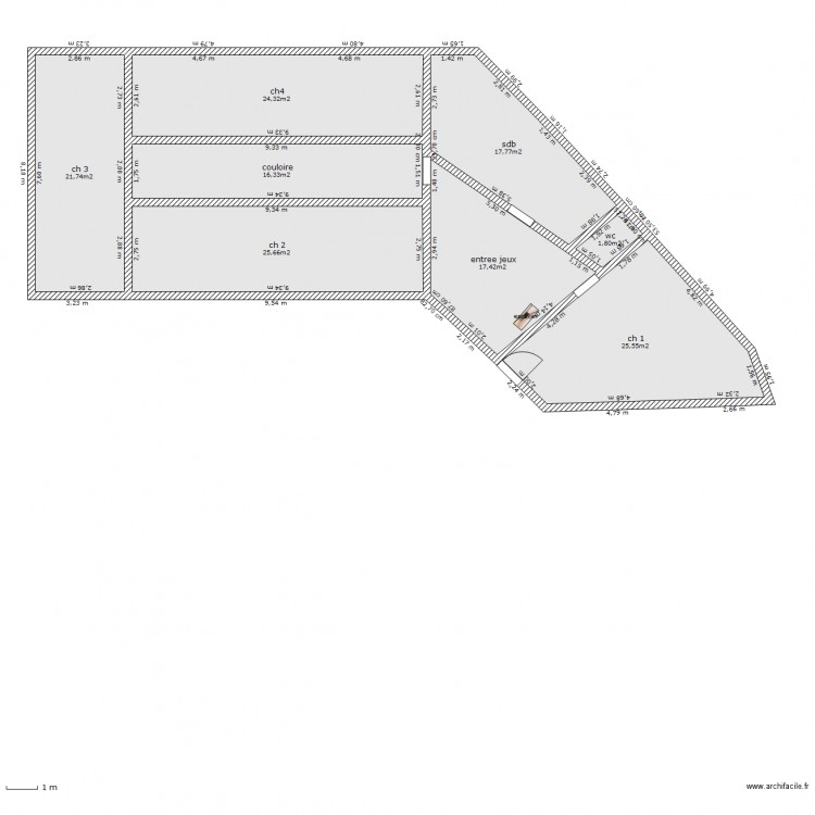 monbarois etage. Plan de 0 pièce et 0 m2