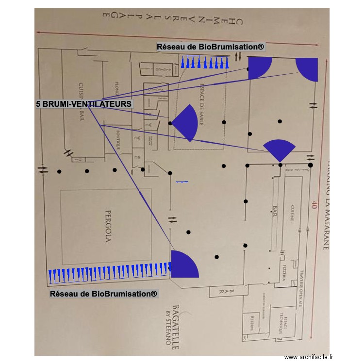 IMPLANTATION CASA AMORE N°2. Plan de 0 pièce et 0 m2