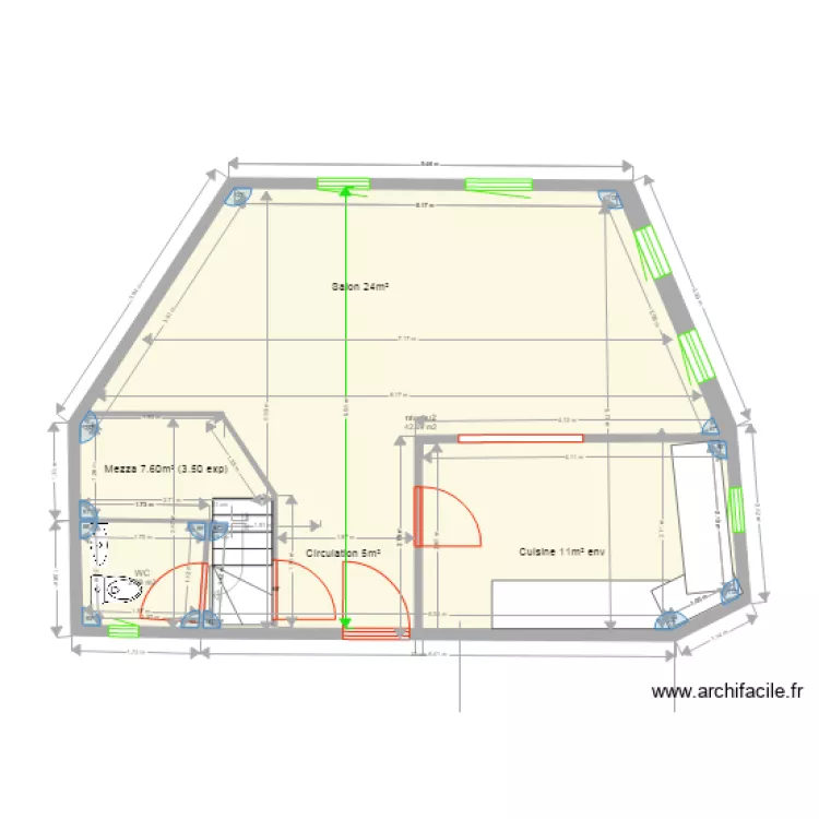 JOUVENE niv2 mobilier2. Plan de 