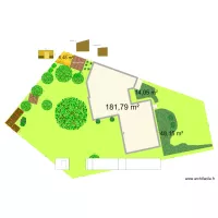 Abris &eacute;largi avec fa&ccedil;ade avec chiffres