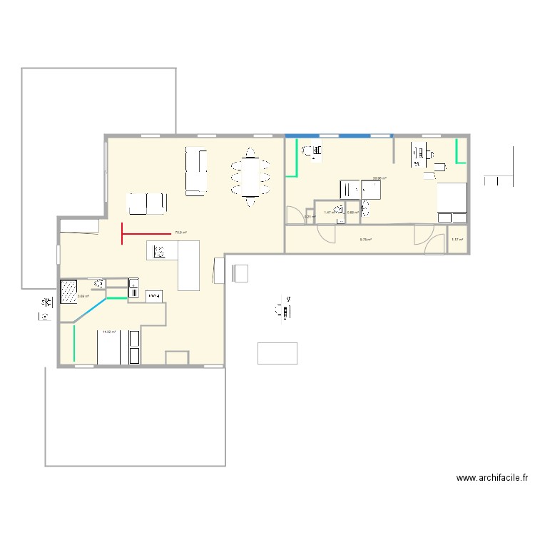 305V3. Plan de 0 pièce et 0 m2