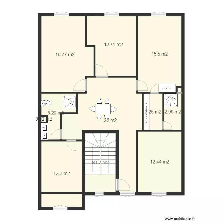 1er etage 4 eme essai. Plan de 