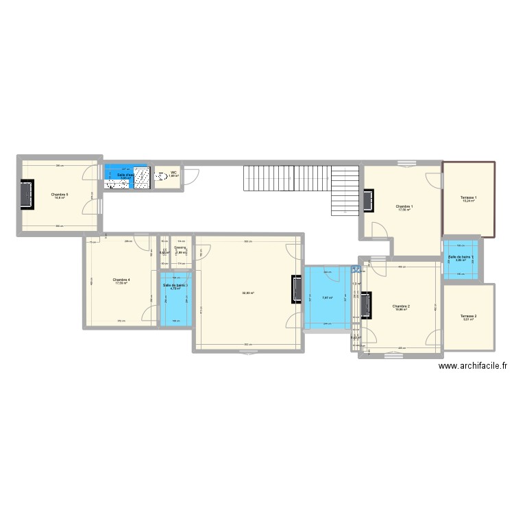 Château 1e étage. Plan de 0 pièce et 0 m2